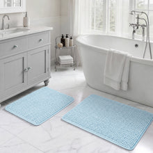 Load image into Gallery viewer, Blue Bath Rugs