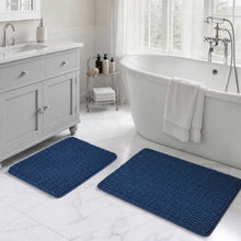 Load image into Gallery viewer, Navy Blue Bath Rugs