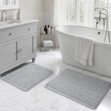 Load image into Gallery viewer, Grey Bath Rugs