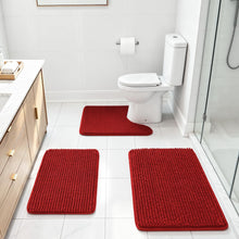 Load image into Gallery viewer, Red Bath Rugs