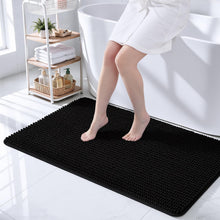 Load image into Gallery viewer, Black Bath Rugs