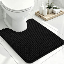Load image into Gallery viewer, Black Bath Rugs
