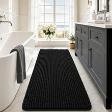 Load image into Gallery viewer, Black Bath Rugs