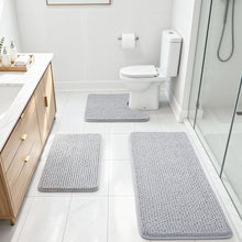 Load image into Gallery viewer, Grey Bath Rugs