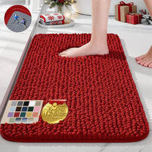 Load image into Gallery viewer, Red Bath Rugs