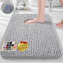Load image into Gallery viewer, Grey Bath Rugs