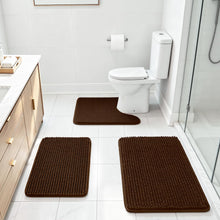 Load image into Gallery viewer, Brown Bath Rugs