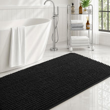 Load image into Gallery viewer, Black Bath Rugs