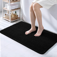 Load image into Gallery viewer, Black Bath Rugs