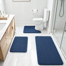 Load image into Gallery viewer, Navy Blue Bath Rugs