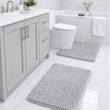 Load image into Gallery viewer, Grey Bath Rugs