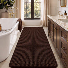 Load image into Gallery viewer, Brown Bath Rugs