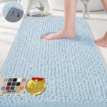Load image into Gallery viewer, Blue Bath Rugs