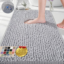 Load image into Gallery viewer, Grey Bath Rugs