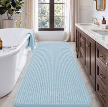 Load image into Gallery viewer, Blue Bath Rugs