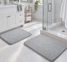 Load image into Gallery viewer, Grey Bath Rugs