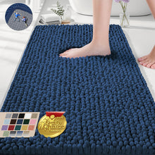 Load image into Gallery viewer, Navy Blue Bath Rugs