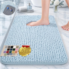 Load image into Gallery viewer, Blue Bath Rugs