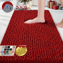 Load image into Gallery viewer, Red Bath Rugs