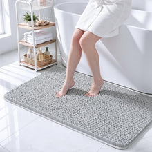 Load image into Gallery viewer, Grey Bath Rugs