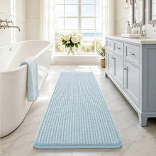 Load image into Gallery viewer, Blue Bath Rugs