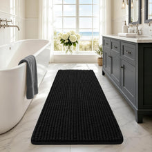 Load image into Gallery viewer, Black Bath Rugs