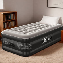 Load image into Gallery viewer, OhGeni 20" Twin Air Mattress with Built in Pump, Portable Blow up Mattress, 72Hr Leak-Proof Test Airbed for Guests &amp; Home, Ideal for Single Person, Better to Get up, 300LBS