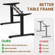 Load image into Gallery viewer, Veken 63" x 28" Super Large Standing Desk, Height Adjustable Electric Computer Desk, Sit to Stand Up, Modern Workstation for Home Office, Walking Pad, Writing, Gaming Bedroom Study, Brown