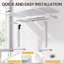 Load image into Gallery viewer, Veken 63" x 28" Super Large Standing Desk, Height Adjustable Electric Computer Desk, Sit to Stand Up, Modern Workstation for Home Office, Walking Pad, Writing, Gaming Bedroom Study, White