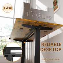 Load image into Gallery viewer, Veken 63" x 28" Super Large Standing Desk, Height Adjustable Electric Computer Desk, Sit to Stand Up, Modern Workstation for Home Office, Walking Pad, Writing, Gaming Bedroom Study, Brown