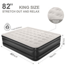 Load image into Gallery viewer, 18 inch Twin/Queen/King Size Air Mattress with Built-in-Pump