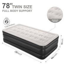 Load image into Gallery viewer, 18 inch Twin/Queen/King Size Air Mattress with Built-in-Pump