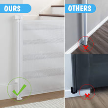 Load image into Gallery viewer, Retractable Baby Gates, Mesh Pet Gate 33&quot; Tall, Extends to 55&quot; Wide,White