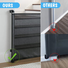 Load image into Gallery viewer, Retractable Baby Gates, Mesh Pet Gate 33&quot; Tall, Extends to 55&quot; Wide,White