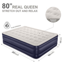 Load image into Gallery viewer, 18 inch Twin/Queen/King Size Air Mattress with Built-in-Pump