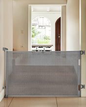 Load image into Gallery viewer, Retractable Baby Gates, Mesh Pet Gate 33&quot; Tall, Extends to 55&quot; Wide,White